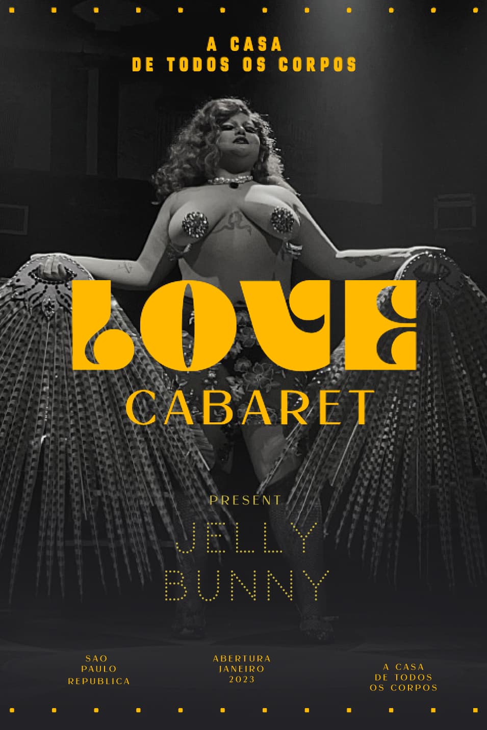 Identidade visual Love Cabaret, sistema multi-tipográfico RegularSwitch