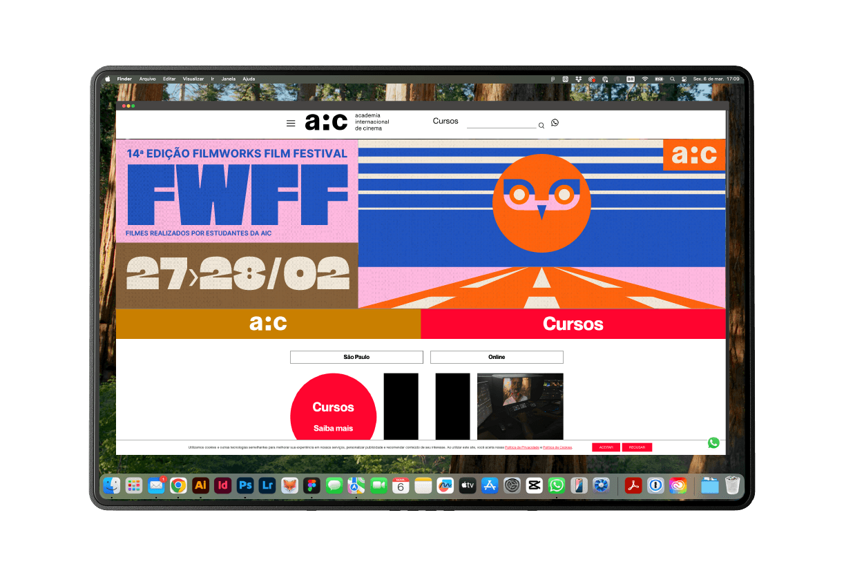 Identidade visual AIC Filmworks Film Festival, RegularSwitch