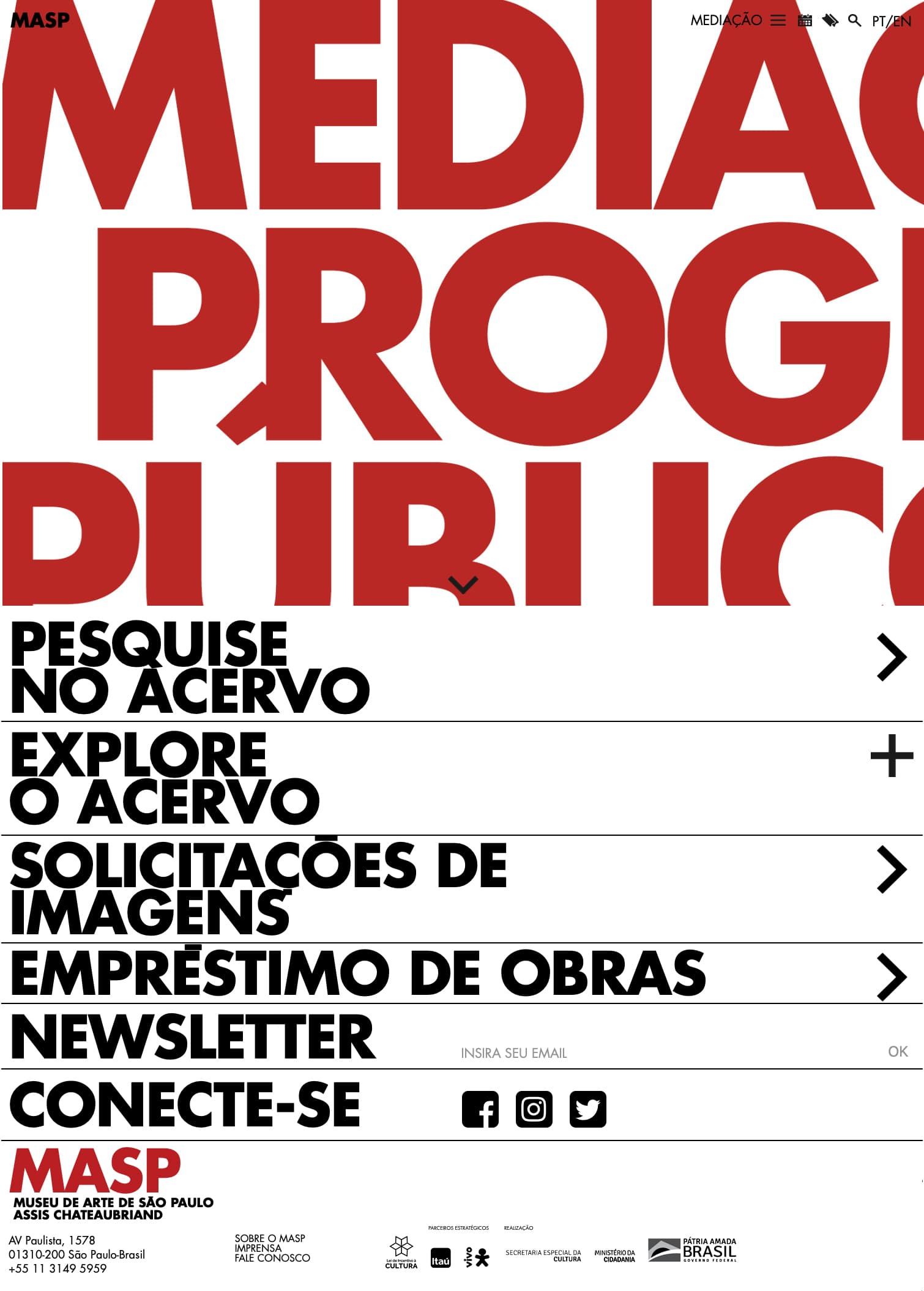 Identidade visual Website MASP, RegularSwitch