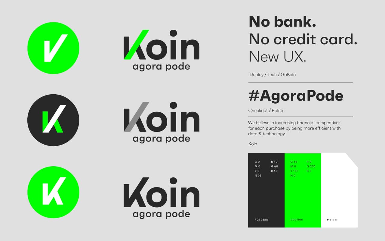 Identidade visual Koin, RegularSwitch