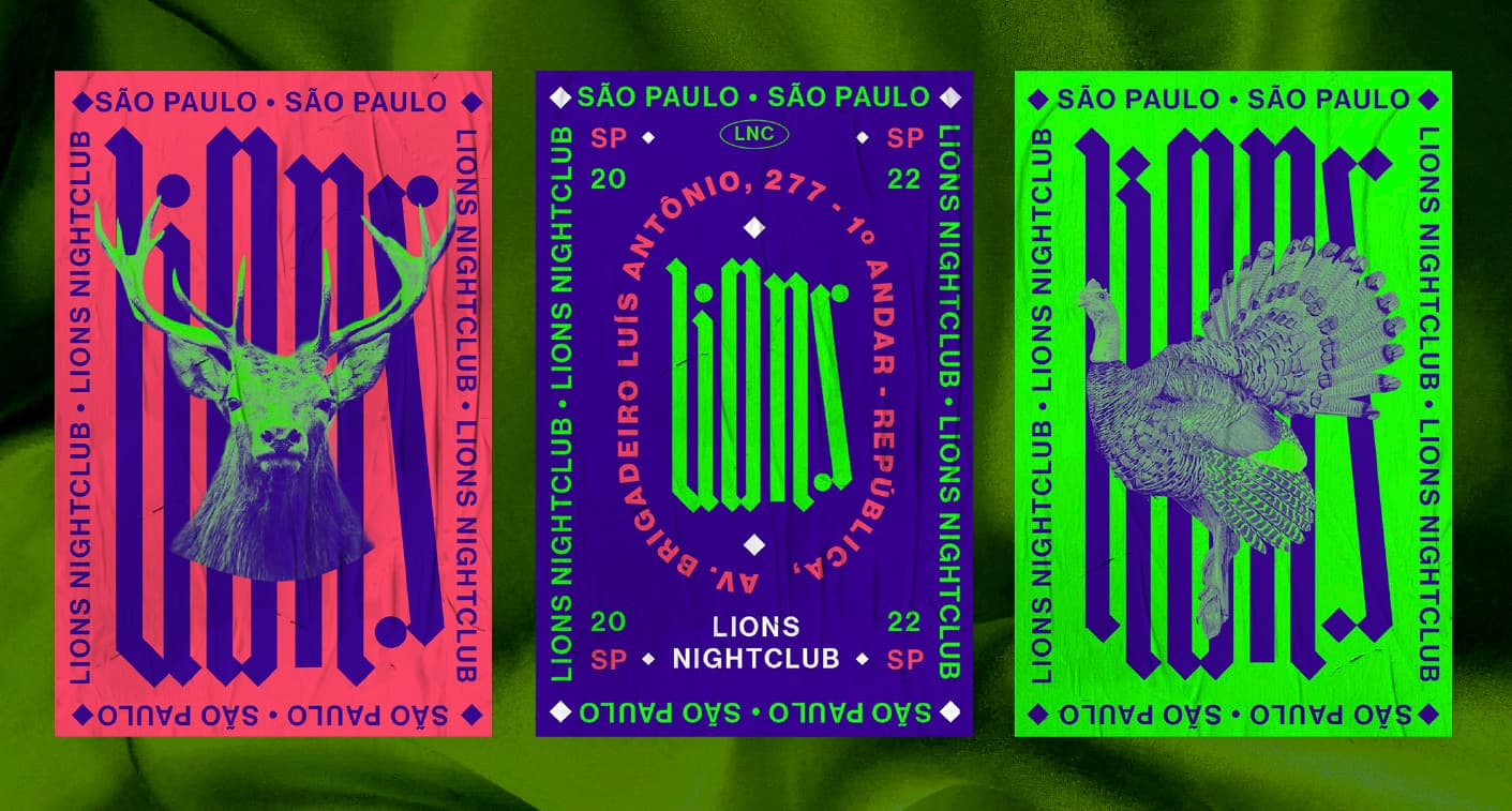 Identidade visual Lions Nightclub, RegularSwitch