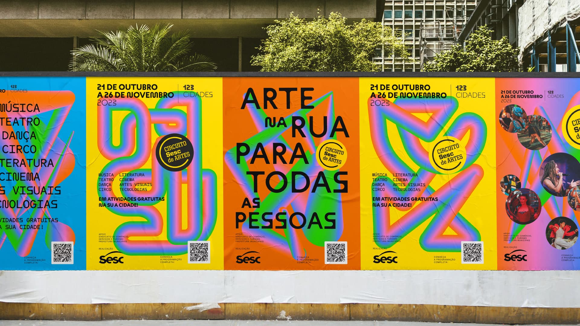 Sistema de identidade visual Circuito Sesc de Artes, direção de arte RegularSwitch