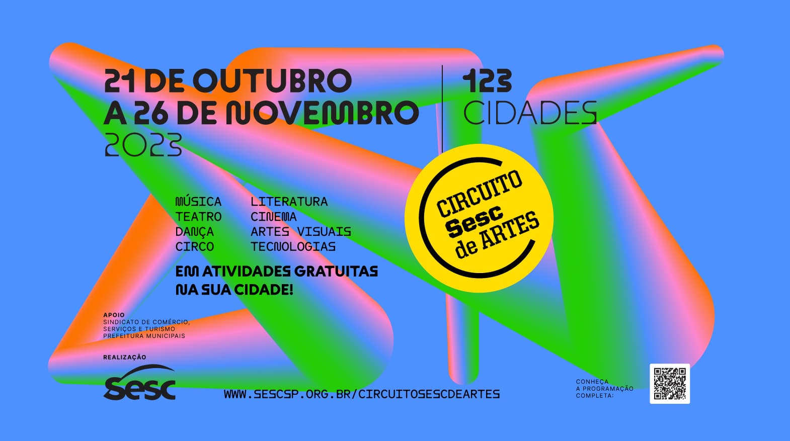 Sistema de identidade visual Circuito Sesc de Artes, direção de arte RegularSwitch
