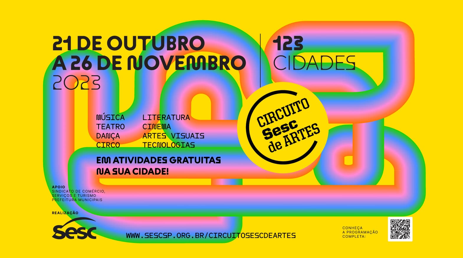 Sistema de identidade visual Circuito Sesc de Artes, direção de arte RegularSwitch