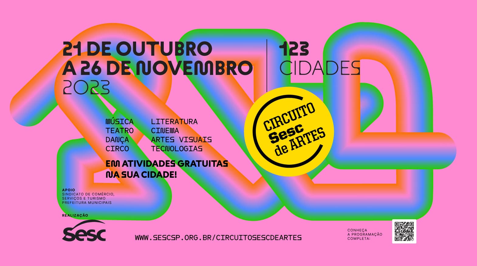 Sistema de identidade visual Circuito Sesc de Artes, direção de arte RegularSwitch