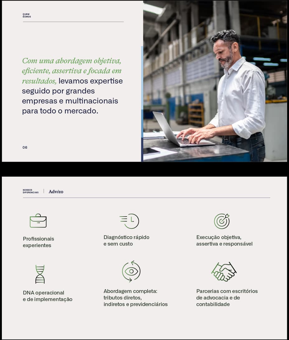 Identidade visual Advizo, RegularSwitch