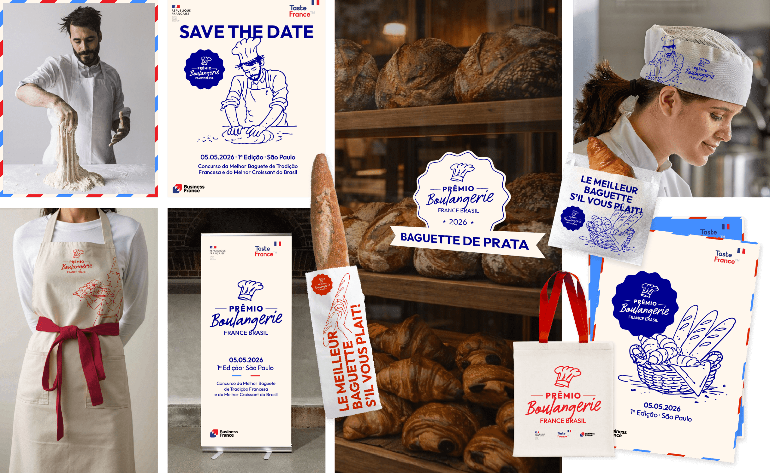 Identidade visual Prêmio Taste France Brasil, sistema ilustrativo RegularSwitch